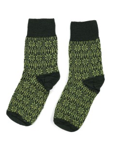 CALZINO NORVEGESE  IN 100% LANA A TRICOT KIDS - BOSCO 2