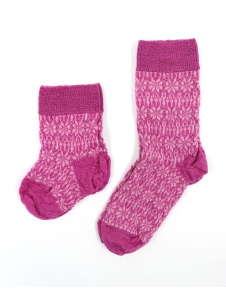 CALZINO NORVEGESE  IN 100% LANA A TRICOT KIDS