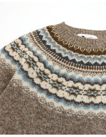 MAGLIONE SCOZZESE IN LANA VERGINE "FAIR ISLE"