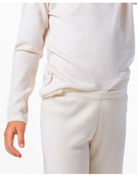 LEGGINGS CASMIRETTI KIDS IN SETA E CASHMERE