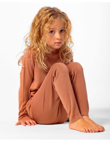 LEGGINGS CASMIRETTI KIDS IN SETA E CASHMERE