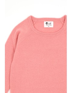 PULL 100% CASHMERE KIDS "CAREZZA" - ROSA