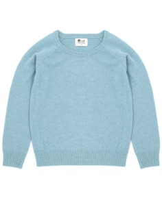 PULL 100% CASHMERE KIDS "CAREZZA" - AZZURRO