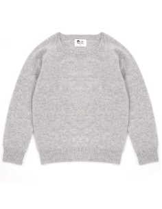 PULL 100% CASHMERE KIDS "CAREZZA" - GRIGIO