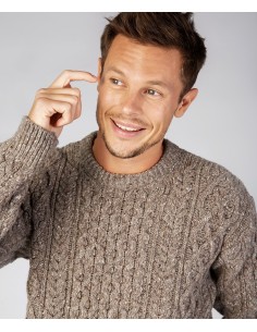 MAGLIONE IN LANA VERGINE IRLNDESE E CASHMERE