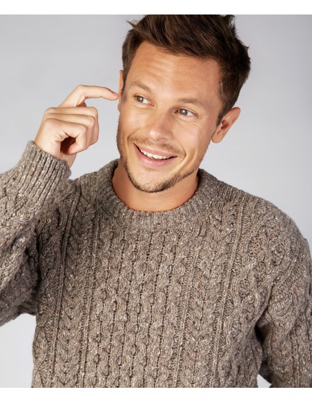 MAGLIONE IN LANA VERGINE IRLNDESE E CASHMERE