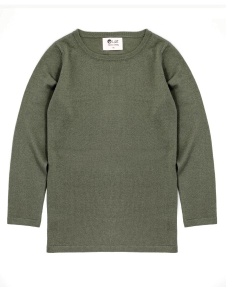 CASHMIRETTA KIDS MANICA LUNGA IN SETA E CASHMERE 