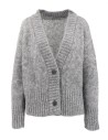 CARDIGAN IN KID MOHAIR E LANA MERINO "IZEL"