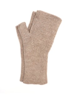 GUANTI SENZA DITA IN 100% ALPACA - ANTRACITE 2