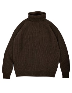 MAGLIONE UNISEX COLLO ALTO IN LANA DI YAK - CAFFE'