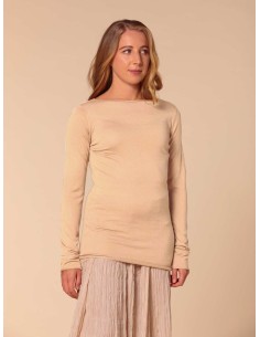 CASHMIRETTA IN SETA E CASHMERE "GRETA" LIMITED - NUDE