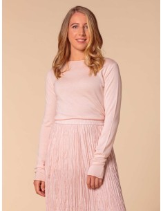 CASHMIRETTA IN SETA E CASHMERE "GRETA" LIMITED - ROSA BABY