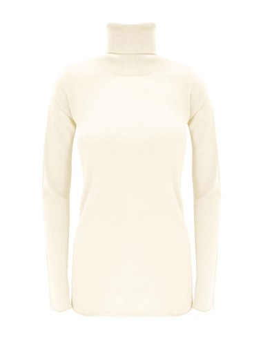 CASHMIRETTA COLLO ALTO IN SETA E CASHMERE "ELENA"