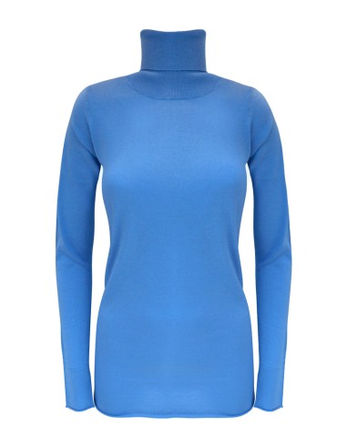 CASHMIRETTA COLLO ALTO IN SETA E CASHMERE "ELENA"