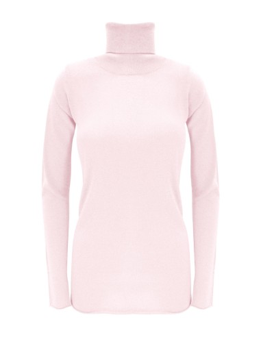 CASHMIRETTA COLLO ALTO IN SETA E CASHMERE "ELENA"