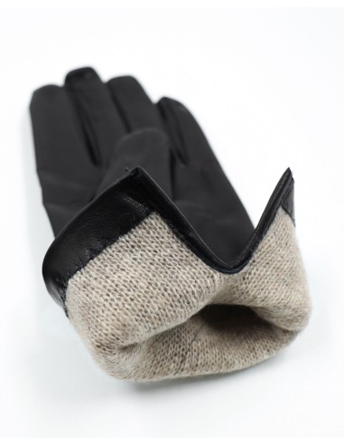 GUANTO DONNA IN PELLE E CASHMERE 