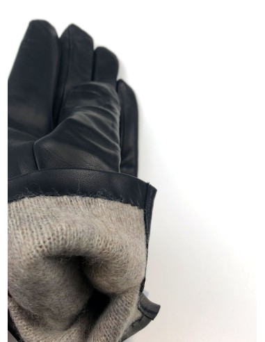 GUANTO DONNA IN PELLE E CASHMERE 