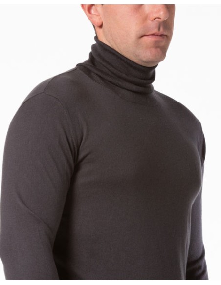 CASHMIRETTA UOMO DOLCEVITA IN SETA E CASHMERE "ALEX"