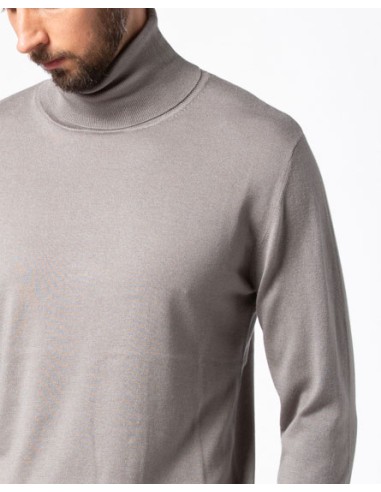 CASHMIRETTA UOMO DOLCEVITA IN SETA E CASHMERE...