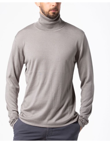 CASHMIRETTA UOMO DOLCEVITA IN SETA E CASHMERE...