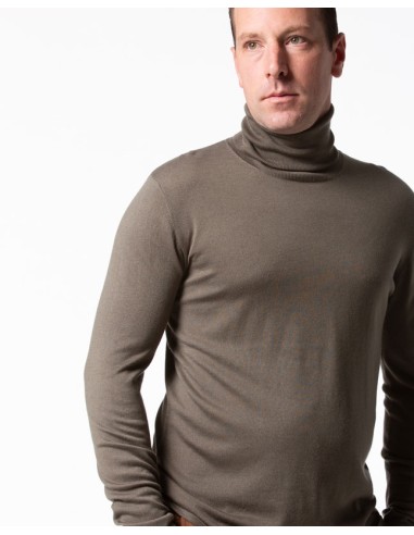 CASHMIRETTA UOMO DOLCEVITA IN SETA E CASHMERE...