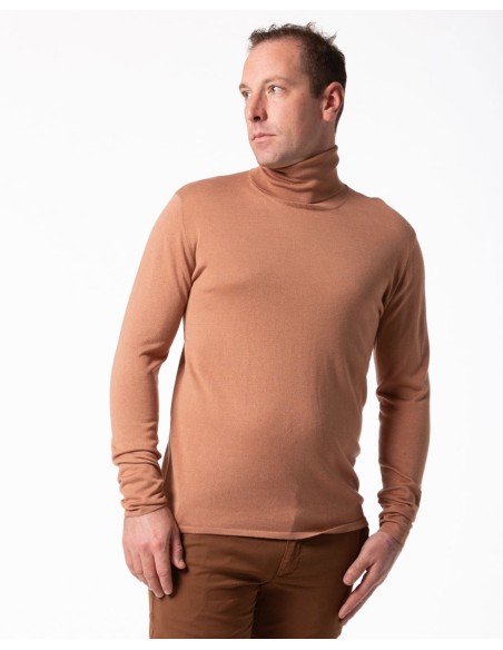 CASHMIRETTA UOMO DOLCEVITA IN SETA E CASHMERE "ALEX"