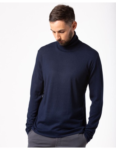 CASHMIRETTA UOMO DOLCEVITA IN SETA E CASHMERE...