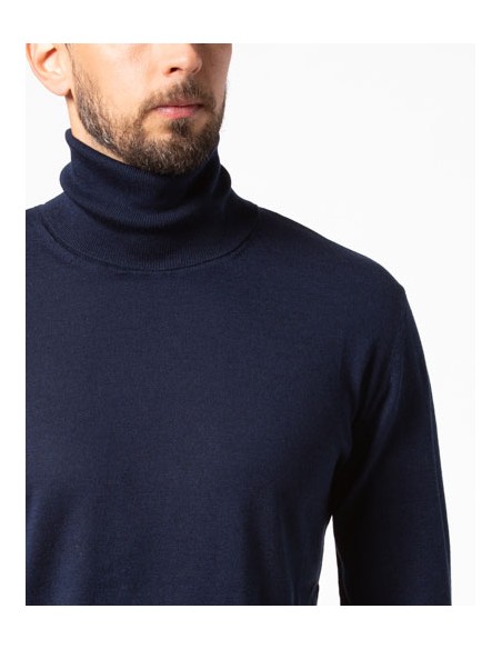 CASHMIRETTA UOMO DOLCEVITA IN SETA E CASHMERE "ALEX"