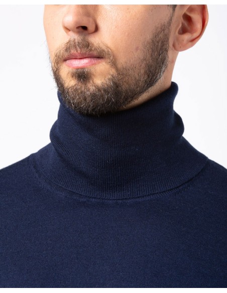 CASHMIRETTA UOMO DOLCEVITA IN SETA E CASHMERE "ALEX"