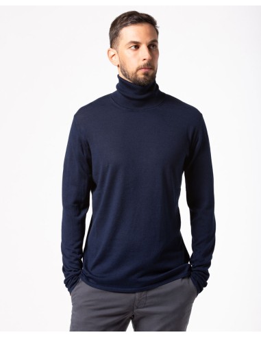 CASHMIRETTA UOMO DOLCEVITA IN SETA E CASHMERE...