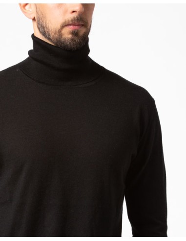 CASHMIRETTA UOMO DOLCEVITA IN SETA E CASHMERE...