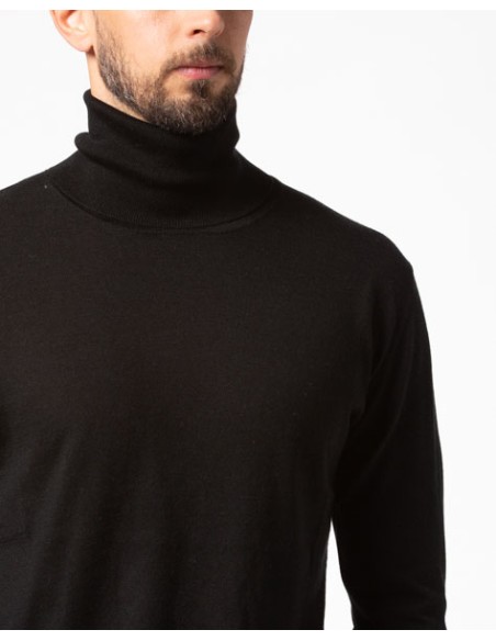 CASHMIRETTA UOMO DOLCEVITA IN SETA E CASHMERE "ALEX"