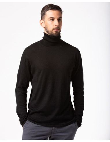 CASHMIRETTA UOMO DOLCEVITA IN SETA E CASHMERE...