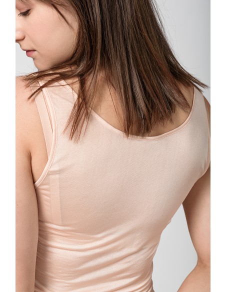 CANOTTA IN PURA SETA SPALLA LARGA