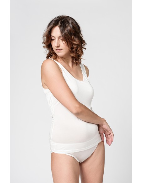 CANOTTA IN PURA SETA SPALLA LARGA