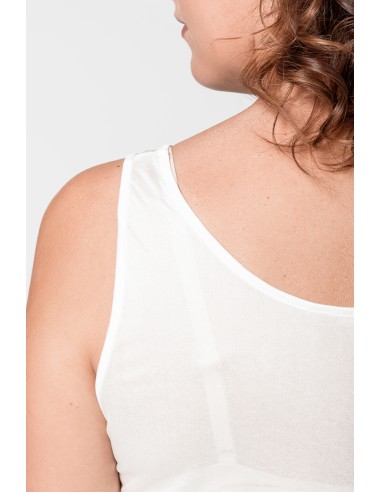 CANOTTA IN PURA SETA SPALLA LARGA