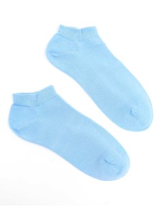 CALZINI IN BAMBU'CORTI "BASIC" - AZZURRO 2