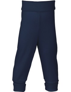 PANTALONI BABY IN LANA SETA - BLU