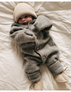 TUTONA BIMBI IN PILE DI LANA MERINO BIOLOGICA - GRIGIO 2