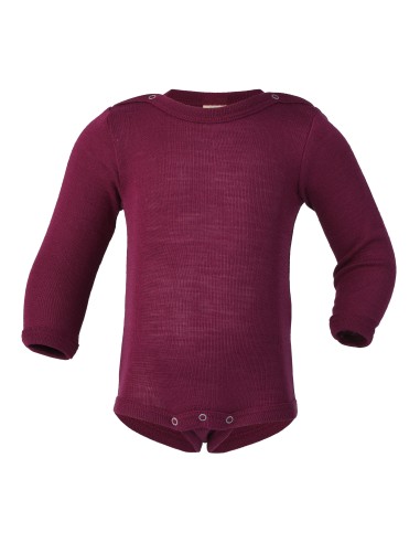 Body a manica lunga in lana seta Engel - lizè Natural Clothing