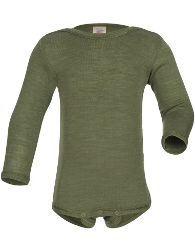 BODY MANICA LUNGA IN LANA-SETA