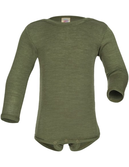 Body a manica lunga in lana seta Engel - lizè Natural Clothing