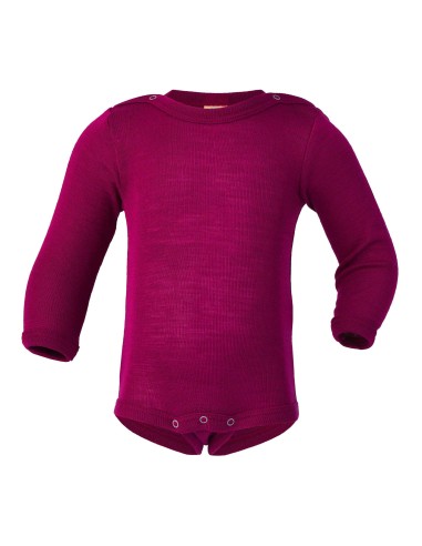 Body a manica lunga in lana seta Engel - lizè Natural Clothing