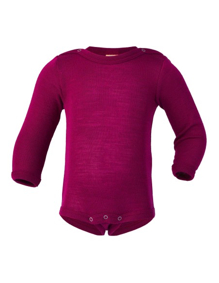 Body a manica lunga in lana seta Engel - lizè Natural Clothing