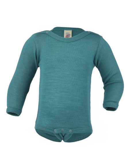 BODY MANICA LUNGA IN LANA-SETA