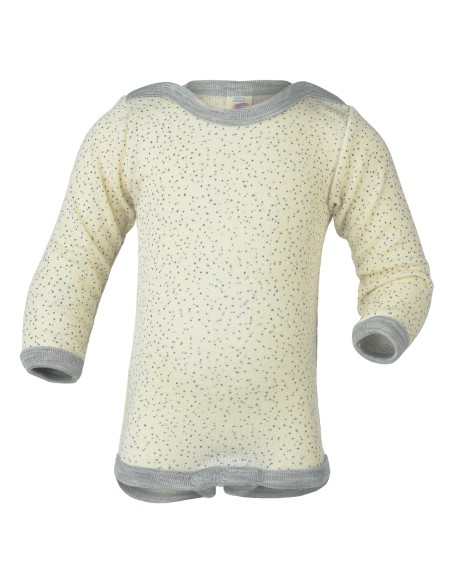 BODY MANICA LUNGA IN LANA-SETA