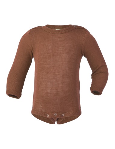 Body a manica lunga in lana seta Engel - lizè Natural Clothing
