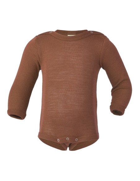 BODY MANICA LUNGA IN LANA-SETA