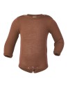 BODY MANICA LUNGA IN LANA-SETA
