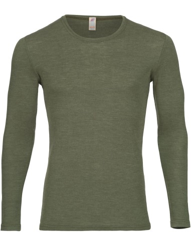 T-SHIRT UOMO IN LANA-SETA A MANICHE LUNGHE